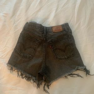High Waisted Levis Denim Shorts